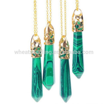 necklaces jewelry 2015 fashion gold plated natural stone pendant necklace